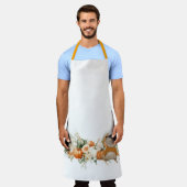 Boho Autumn Floral Arrangement Schürze (Getragen)