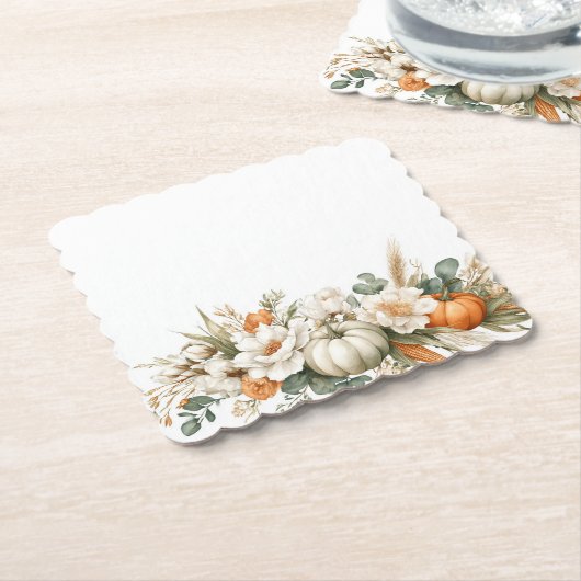 Boho Autumn Floral Arrangement Untersetzer (angewinkelt)