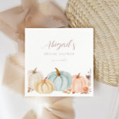 Boho Autumn Floral Pumpkin Brautparty Serviette