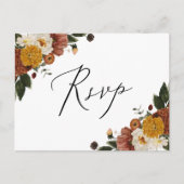 Boho Autumn Floral UAWG Postcard Einladungspostkarte (Vorderseite)