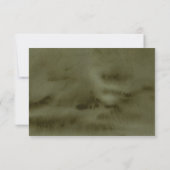 Boho Autumn Floral Wedding RSVP Karte (Rückseite)