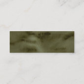 Boho Autumn Floral Wedding Website Cards Mini Visitenkarte (Rückseite)