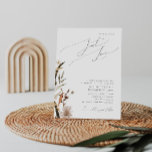 Boho Autumn Nichts Extravagant nur Liebe Hochzeit Einladung<br><div class="desc">Wir stellen Ihnen unseren atemberaubenden Boho Herbst, nichts extravagant, nur Liebe Hochzeitseinladung, die ein einfaches und modernes Design, das die Schönheit der Natur widerspiegelt. Mit gepressten, wasserfarbenen Blume und Terrakotta-Blätter im Fall eines Sturzes erweckt es das Wesen der verbrannten Orangenfarben im Oktober und schafft ein minimalistisches und dennoch klassisches Design,...</div>