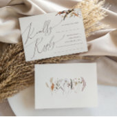 Boho Autumn | Peking Horizontal Menu Choice UAWG RSVP Karte