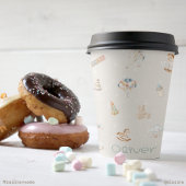 Boho Autumn Personalisiert Baby Dusche Paper Cup Pappbecher