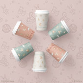 Boho Autumn Personalisiert Baby Dusche Paper Cup Pappbecher