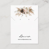 Boho Autumn Pumpkin Study Earring Visitenkarte (Vorderseite)