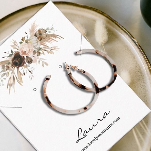 Boho Autumn Pumpkin Study Earring Visitenkarte