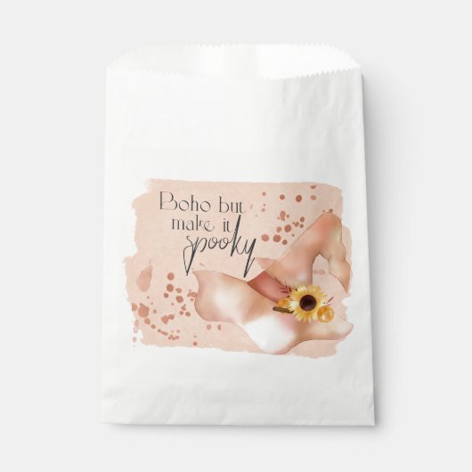 Boho Autumn Quote Geschenktütchen (Vorderseite)