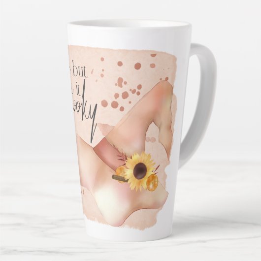 Boho Autumn Quote Milchtasse (Rechte Ecke)