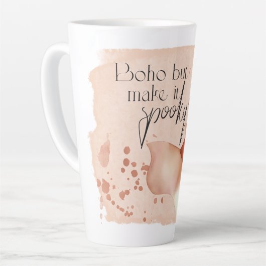 Boho Autumn Quote Milchtasse (Linke Ecke)