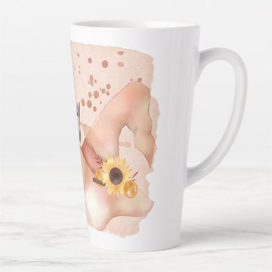 Boho Autumn Quote Milchtasse (Rechts)