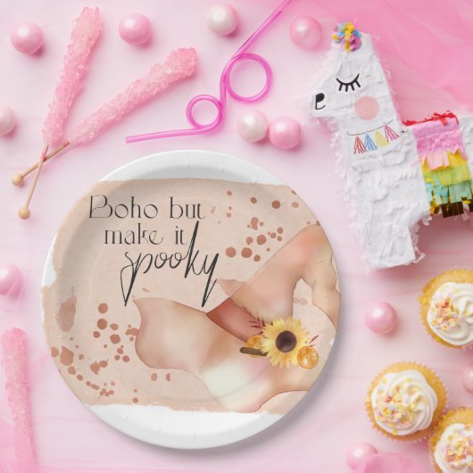 Boho Autumn Quote Pappteller (Party)