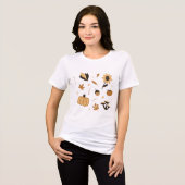 Boho Autumn-Themed Tri-Blend Shirt (Vorderseite voll)