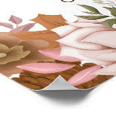 Boho Autumn Wählen Sie einen Platz auf beiden Seit Poster (Ecke)