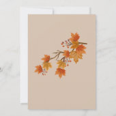 Boho Autumn Wedding Einladung (Rückseite)