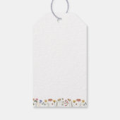 Boho Autumn Wildblume | Begrüßung Geschenkanhänger (Rückseite)