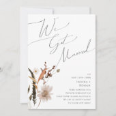 Boho Autumn Wildblume | Bekanntmachung der Entwick Einladung (Vorderseite)