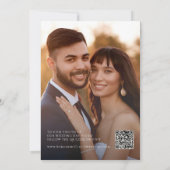 Boho Autumn Wildblume | Bekanntmachung der Entwick Einladung (Rückseite)