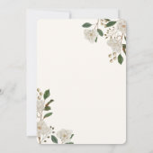 Boho Autumn Wildblume | Einladung zur botanischen  (Rückseite)