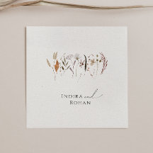 Boho Autumn Wildblume | Hochzeit von Napkins