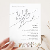 Boho Autumn Wildblume | Hochzeitsfeier Einladung