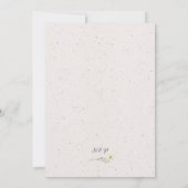 Boho Autumn Wildblume Paare Polterabend Einladung (Rückseite)