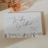 Boho Autumn Wildblume Wedding Guestbook Gästebuch