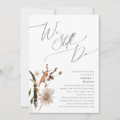 Boho Autumn Wildblume | Wir verlängern uns noch im Einladung (Vorderseite)