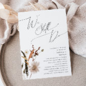 Boho Autumn Wildblume | Wir verlängern uns noch im Einladung