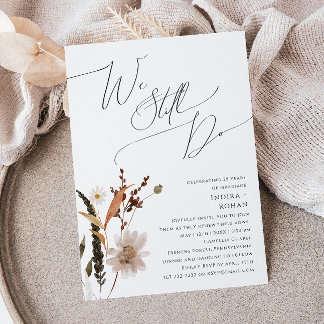 Boho Autumn Wildblume | Wir verlängern uns noch im Einladung