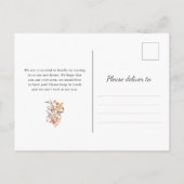 Boho Autumn Wildblumen | Ankündigung der Beförderu (Rückseite)