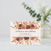 Boho Autumn Wildblumen | Ankündigung der Beförderu (Stehend Vorderseite)