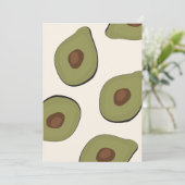 Boho Avocado Muster Tropical Summer Print (Stehend Vorderseite)