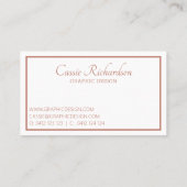 Boho Aztec Feather Muster Visitenkarte (Rückseite)