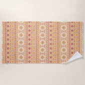 Boho Aztec Mudcloth Strandtuch (Vorderseite)
