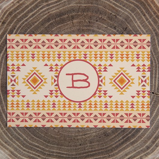 Boho Aztec Mudcloth Visitenkarte