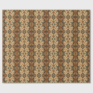 Boho Aztec-Stammesmuster-Küchenschürze   Rustikal  Geschenkpapier