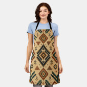 Boho Aztec-Stammesmuster-Küchenschürze | Rustikal Schürze (Getragen)