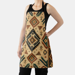 Boho Aztec-Stammesmuster-Küchenschürze Rustikal Schürze