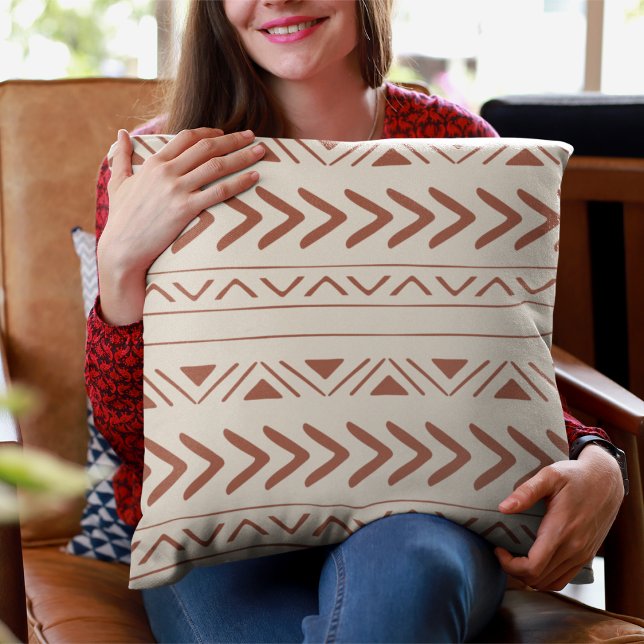 Boho Aztec Terracotta Kissen (Von Creator hochgeladen)