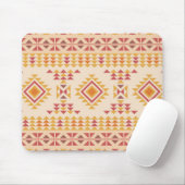 Boho Aztec Tribal Mudcloth in rosa Farbe + Orange Mousepad (Mit Mouse)