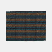 Boho-Azteken-Gestreifter Plaid Fleecedecke (Vorderseite (Horizontal))