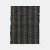 Boho-Azteken-Gestreifter Plaid Fleecedecke (Vorderseite)