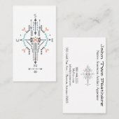 *~* Boho aztekisches Stammes- gebürtiges Visitenkarte (Vorne/Hinten)