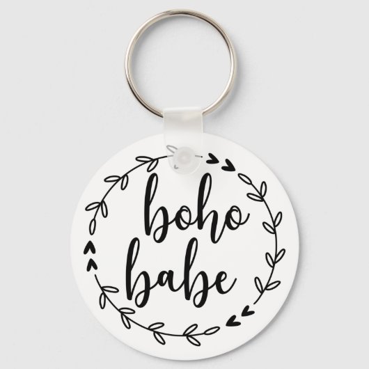 Boho Babe Wreath Schlüsselanhänger (Vorderseite)