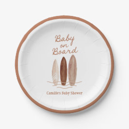 Boho Baby an Board Baby Dusche Pappteller