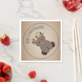 Boho Baby Bear Cub Babydusche Napkins Serviette (Beispiel)