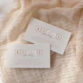 Boho Baby Blocks Terracotta Bücher für Baby Begleitkarte