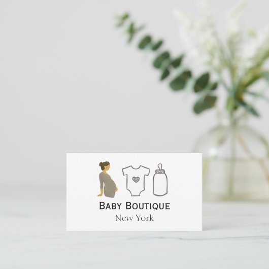 Boho Baby Boutique New York Visitenkarte (Stehend Vorderseite)